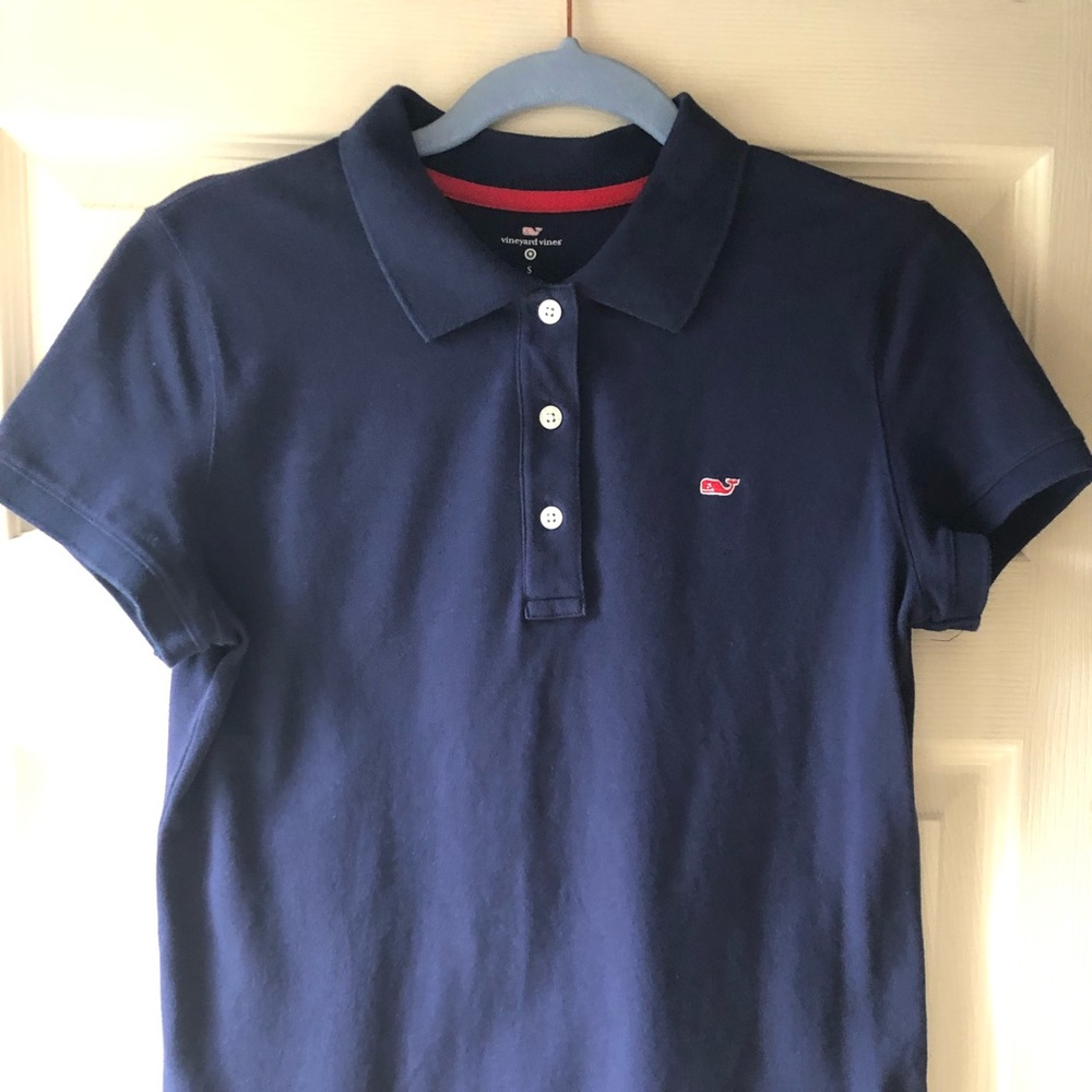 Woman’s Vineyard Vine by Target Navy Blue Polo